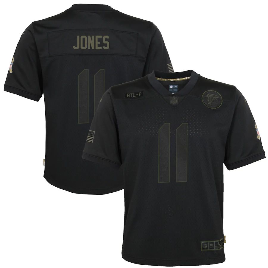 Youth Julio Jones Black 2020 Salute to Service Player Limited Team Jersey