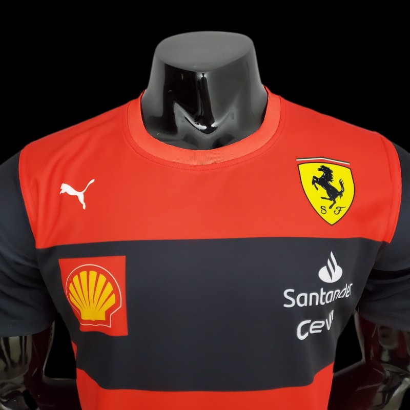 New F1 Formula One; Ferrari Racing Suit Crew Neck Red 
