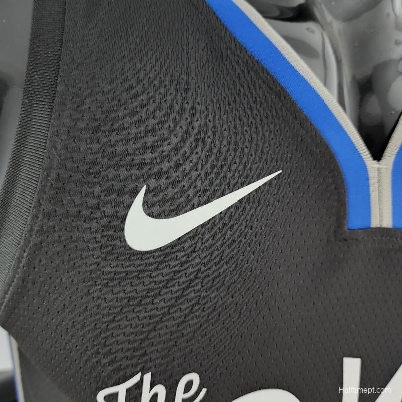 2020 DURANT #35 Warriors City Edition Black &amp; Grey NBA Jersey