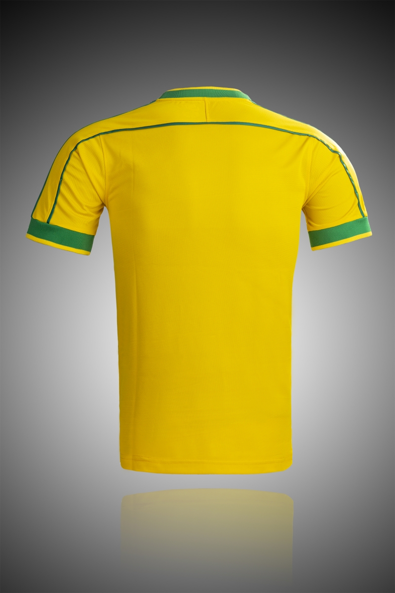 Retro 1998 Brazil Home Soccer Jersey