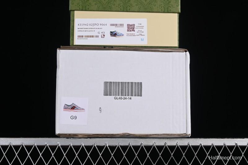 Gucci Tennis 1977 Print Sneaker Retro Casual Canvas Shoes - 02JPO9064