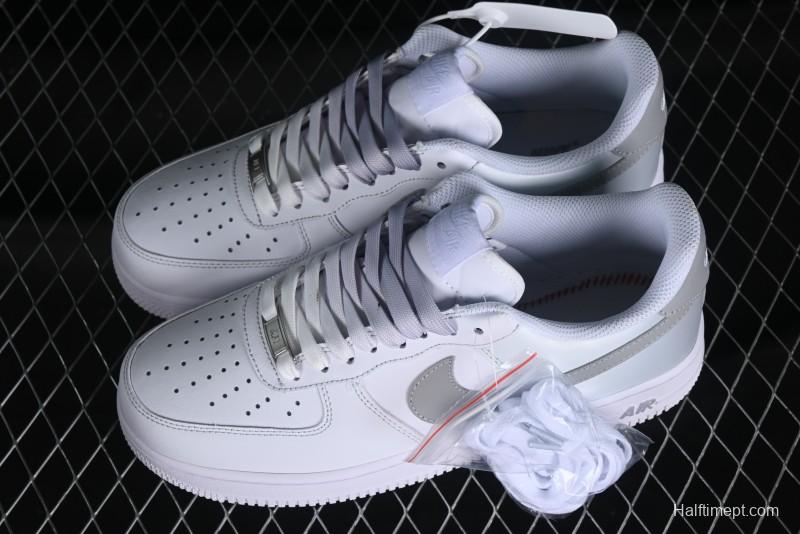 Nike Air Force 1 '07 Low Customized Anime Theme Gradient Grey Swoosh Casual Sneakers - FN0366-102