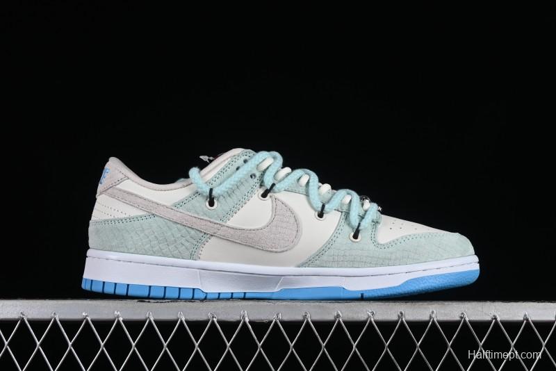 Nike SB Dunk Low Year of the Dragon Limited Edition - Gray Hook Dragon Soaring High Anniversary Premium Custom Low-Top Casual Skate Shoes - SJ2068-230