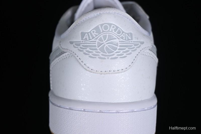Nike Air Jordan 1 Low Golf Shoes White with Gum Sole - DD9315-111