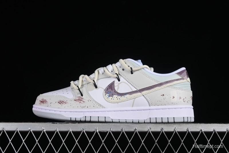 Nike Dunk Low SB 'Neutral' Urban Ruins Skate Shoes with Strap - DV0831-101