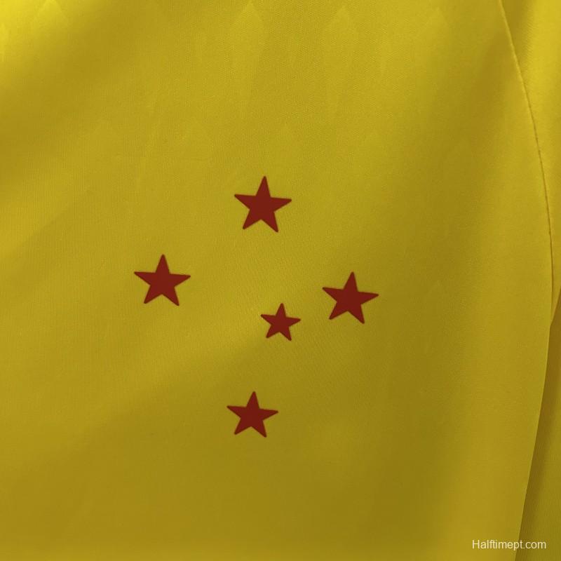 24/25 Cruzeiro Limited Edition Goalkeeper Yellow Jersey