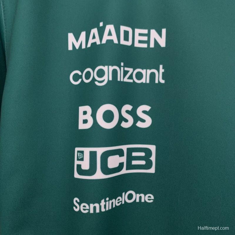 2025 F1 Formula Aston Martin Green ARAMCO #14 T-Shirt