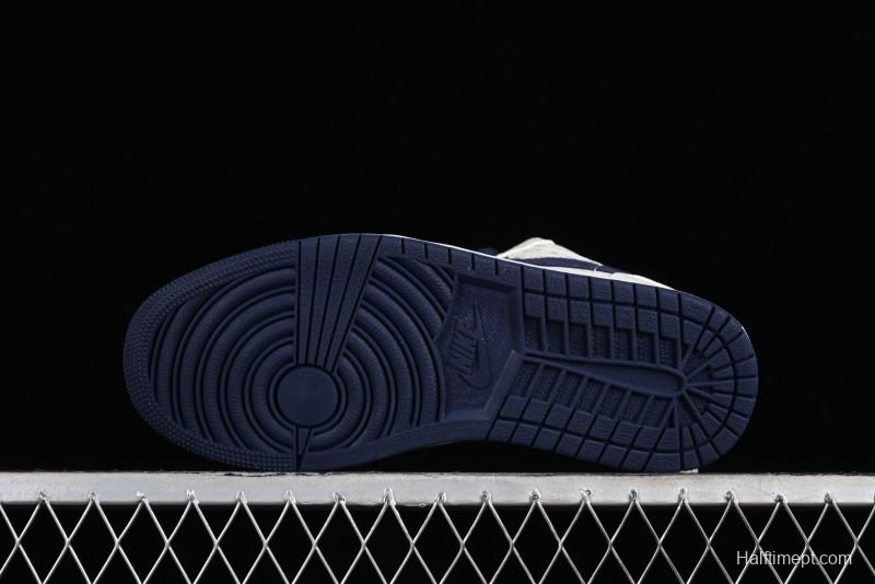 Nike Air Jordan 1 Low LV Collaboration Retro Casual Sneakers in Beige Orange - WG8850-001