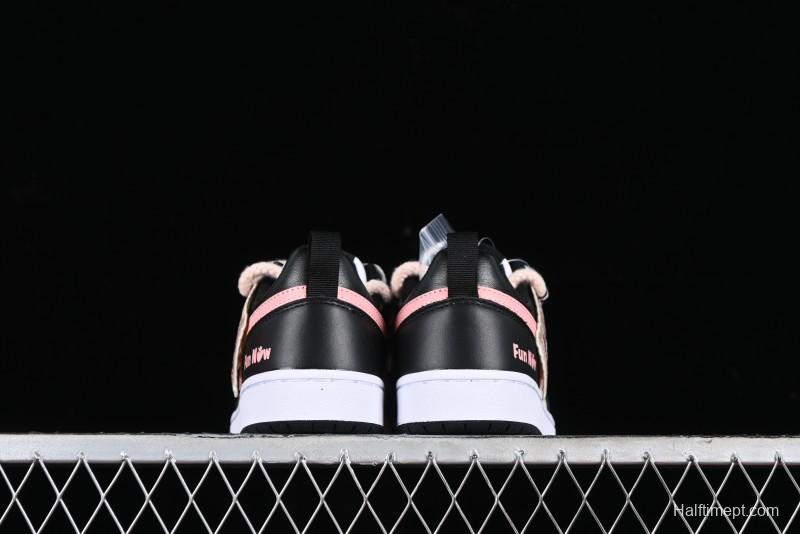 Nike Court Borough Low 2 Berry Worry Playful Cute Trendy Retro Low-Top Casual Sneakers - BQ5448-110