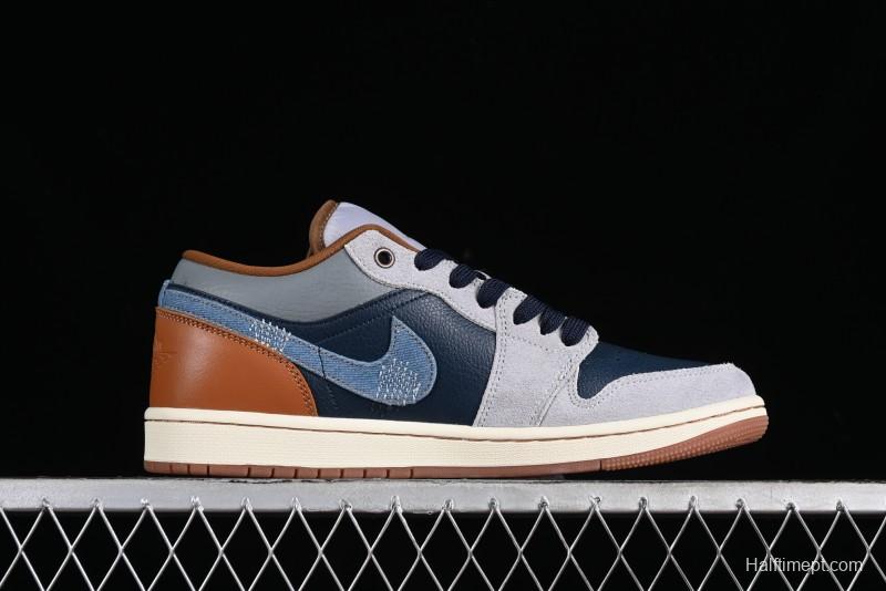 Nike Air Jordan 1 Low AJ1 Customized Low-Top Casual Sneakers - FZ5042-041