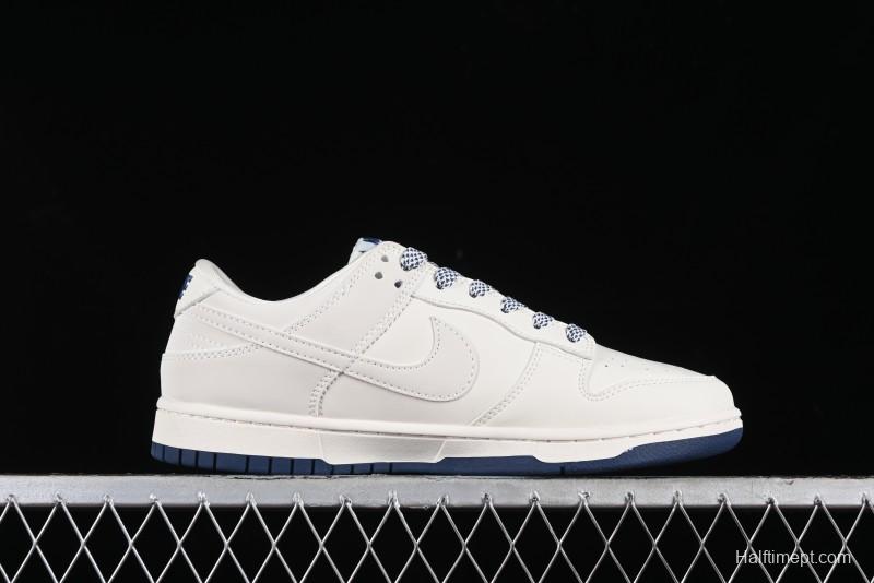 Nike SB Dunk Low LV Collaboration - Double Swoosh Blue Sole Anniversary High-End Custom Low-Top Casual Skate Shoes - XX2025-320