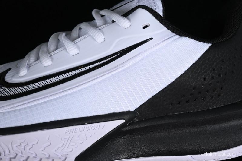 Nike Precision VII Low-Top Basketball Shoes with Cushioned Collar and Herringbone Traction for Quick Movements - FN4322-003