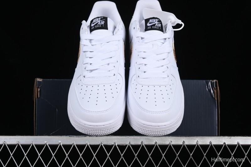 Nike Air Force 1 '07 Low Casual Sneakers with Full-Length Air Cushion - AO1635-100