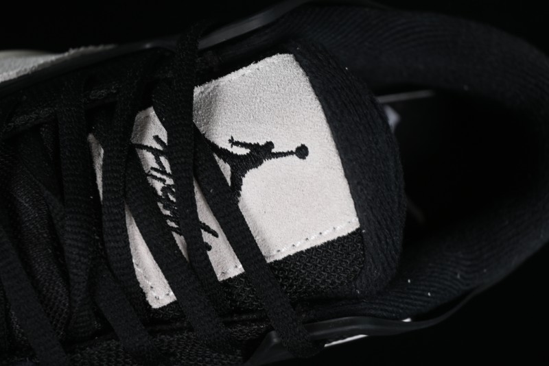 Nike Air Jordan 4 Remastered Sneakers in Black, Light Bone, and Dark Gray - FQ7939-001