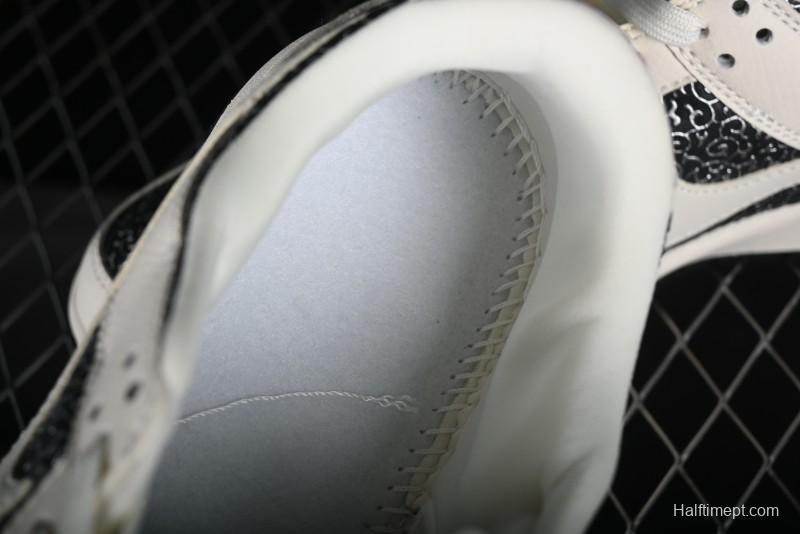 Nike SB Dunk Low Hermes Collaboration - Beige Swoosh Anniversary High-End Custom Low-Top Casual Skate Shoes - XD6188-038