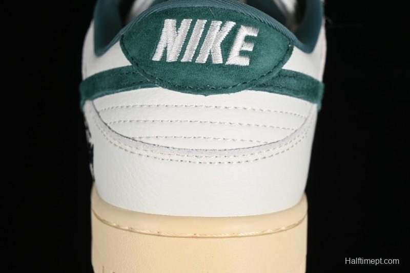 Nike SB Dunk Low Stussy Collaboration Beige Green Mini Swoosh Anniversary Custom Low-Top Casual Sneakers - CF3688-006