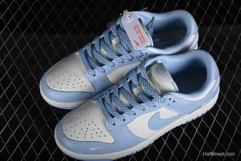 Nike SB Dunk Low Supreme Collaboration - University Blue Anniversary High-End Custom Low-Top Casual Skate Shoes - BB9898-004