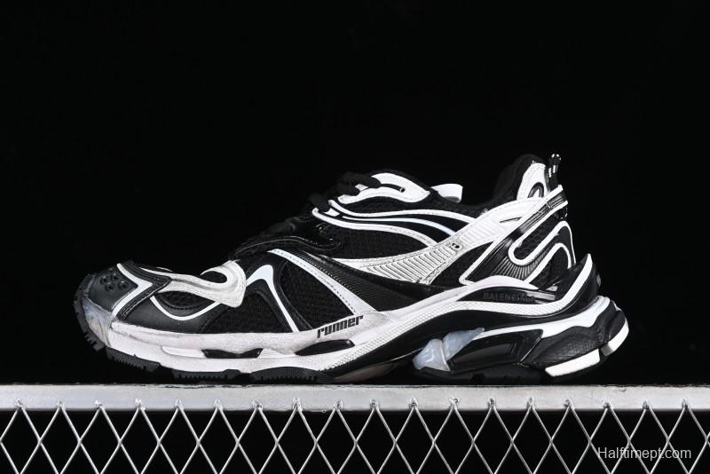 Balenciaga Runner Kith Four Color Retro Casual Sneakers - W3RXP0213