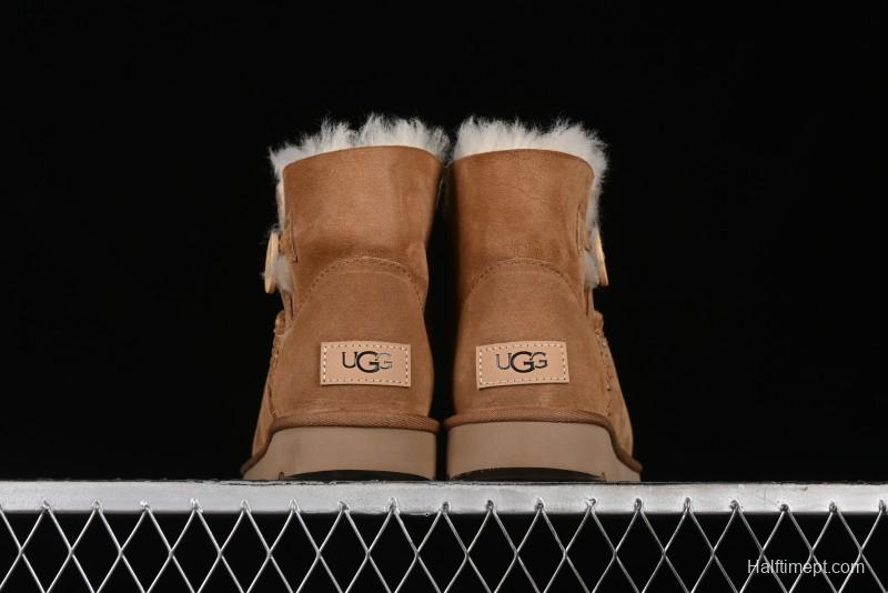 UGG Mini Bailey Button II Classic Short Boots with Wooden Button - 1016422
