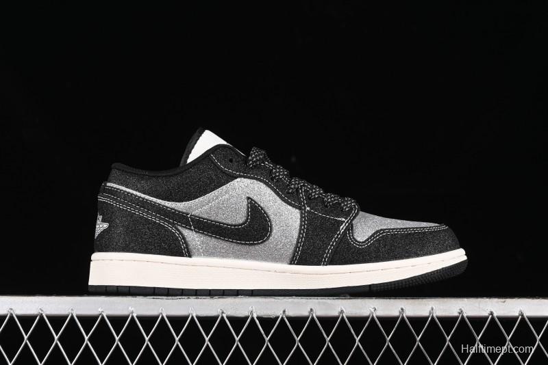 Nike Air Jordan 1 Low Retro Basketball Shoes Custom Starry Sky Design - SJ9950-012