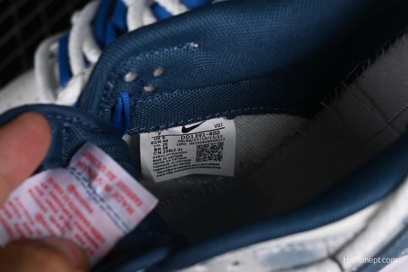 Nike Dunk Low Panda Prank Wave Rider - Silver Blue Shark Low Top Casual Sneakers - DD1391-400