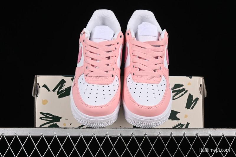 Nike Air Force 1'07 Low Casual Sneakers with Cuddle Bear Design - YY2024-762