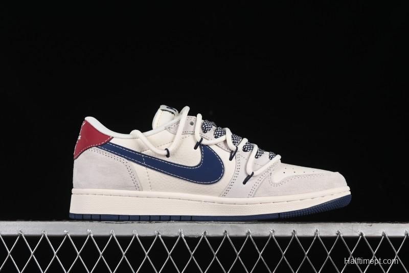 Nike Travis Scott x Fragment Design x Air Jordan 1 Low OG SP AJ1 Bape Collaboration - SJ0086-133