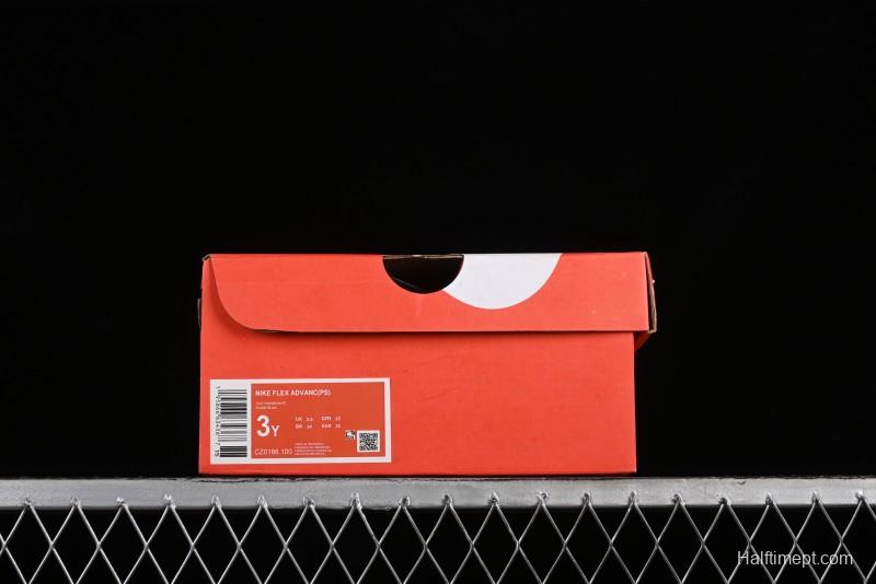 Nike Flex Advance Hook and Loop Breathable Soft Lightweight Kids Shoes - CZ0186-100