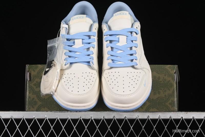 Nike Travis Scott x Fragment Design x Air Jordan 1 Low OG SP AJ1 Low Top Casual Sneakers - DM6688-608