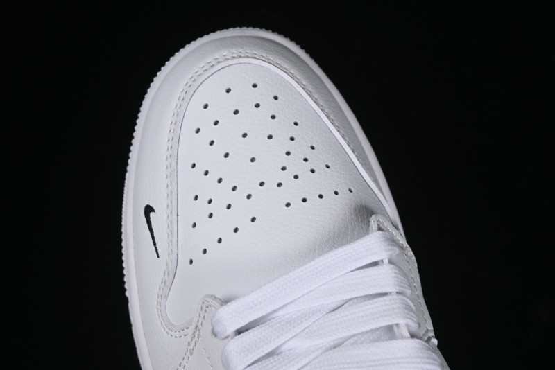 Nike Air Jordan 1 AJ1 Dior Collaboration - White Black Custom Low Top Retro Basketball Shoes - LJ6688-010