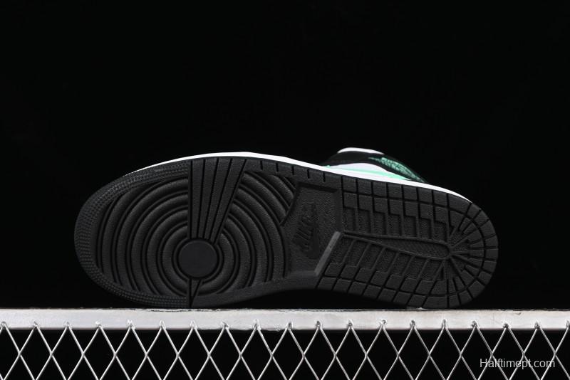 Nike Air Jordan 1 Mid AJ1 White Black Green Culture Casual Sneakers - DQ8426-103