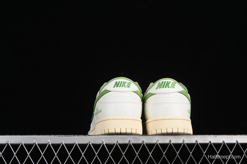 Nike SB Dunk Low Stone Island Collaboration - Spring Green Anniversary High-End Custom Low-Top Casual Sneakers - XB3802-348