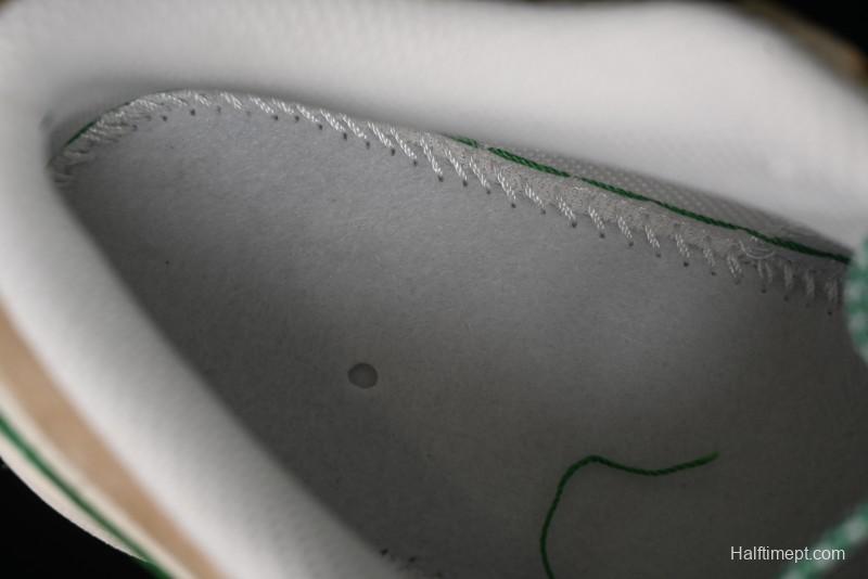 Nike Air Jordan 1 Low AJ1 Gucci Collaboration - Vintage Basketball Shoes in Sheepskin Green - WG8850-014