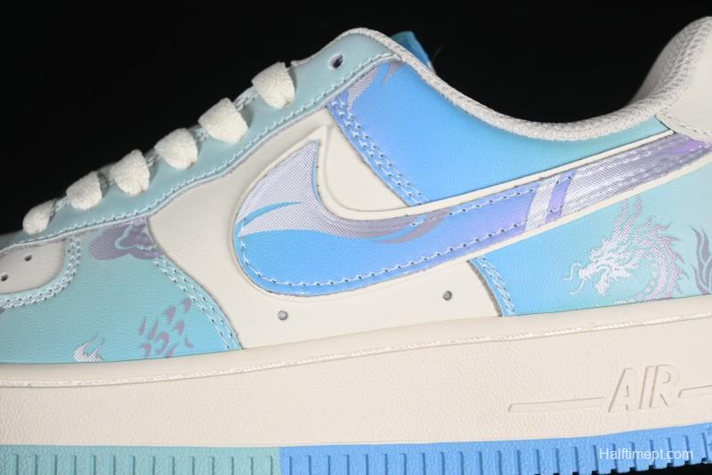 Nike Air Force 1 '07 Low Casual Sneakers "Crystal Dragon Palace" - DB3301-303