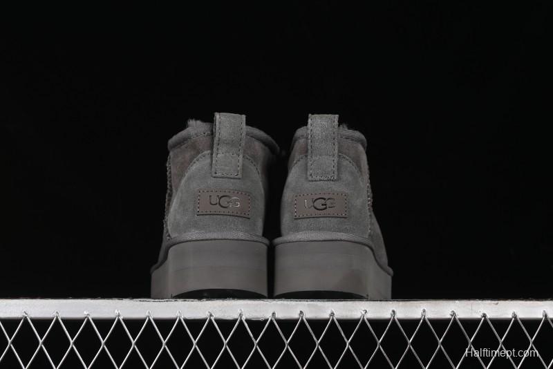 UGG Classic Ultra Mini Platform 3CM Wool Blend Mini Short Boots - 1135092