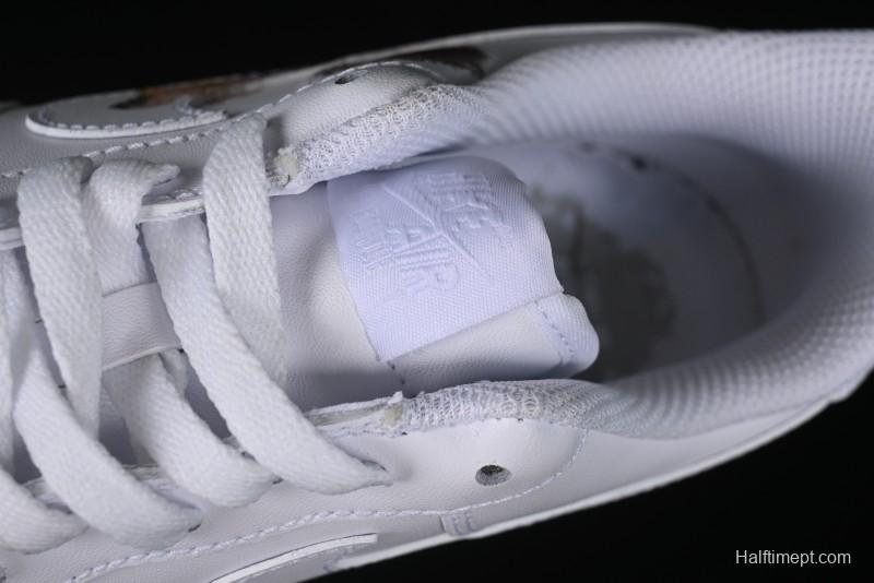 Nike Air Force 1 '07 Low "Sun" Black Myth Wukong Themed Casual Sneakers - CW2288-111