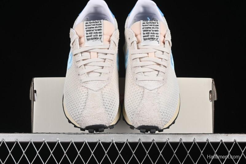 Nike Stussy Roshe Run LD-1000 Comfortable Versatile Non-Slip Durable Waffle Low-Top Casual Running Shoes - FQ5369-001