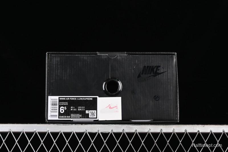 Supreme x Nike Air Force 1 '07 Low Casual Sneakers with Full-Length Air Solo Cushion - CU9225-010