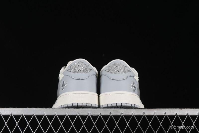 Nike Travis Scott x Fragment Design x Air Jordan 1 Low OG SP AJ1 Retro Sneakers - DM7866-016