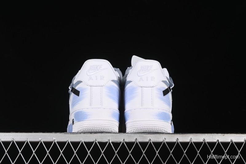 Nike Air Force 1 '07 Low Anime Theme Purple-Blue Spray Custom Casual Sneakers - ZH0316-029