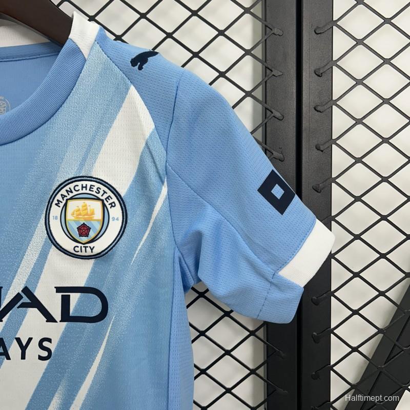 25/26 Kids Manchester City Home Size 16-28 Jersey