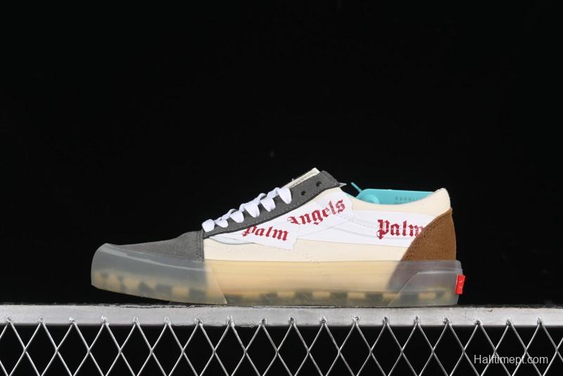 Vans Classics Knu Skool Low-Top Casual Sneakers with White Suede and Gum Sole - VN000CRPGRN