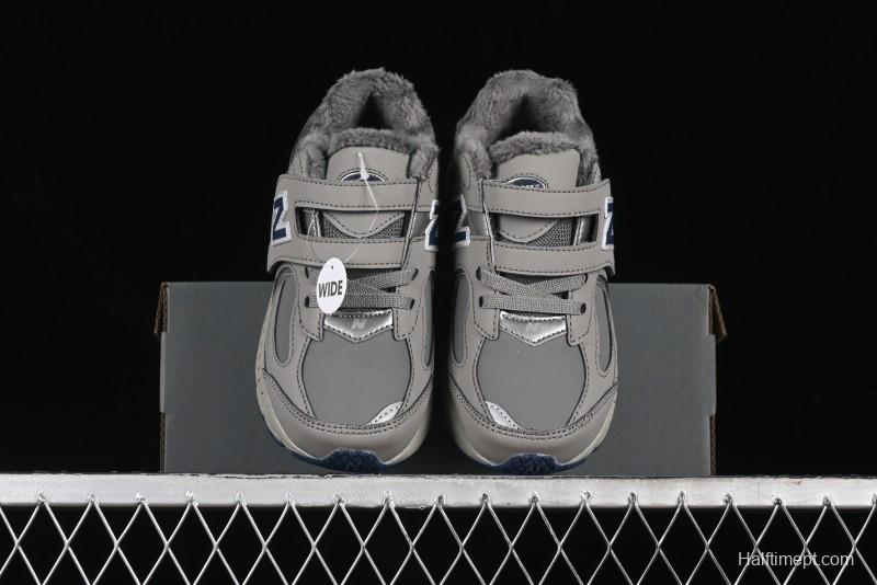 New Balance 2002R Series Hook & Loop Kids Shoes with Fleece Lining - PV2002RA