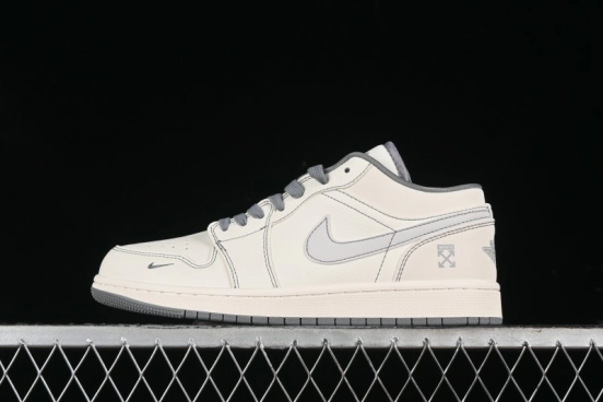 Nike Air Jordan 1 Low OFF-WHITE Collaboration Retro Basketball Shoes - CF3688-022