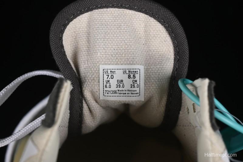 Vans Classics Knu Skool Low-Top Casual Sneakers with White Suede and Gum Sole - VN000CRPGRN