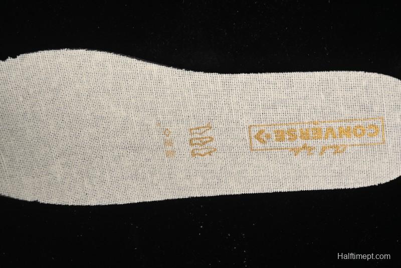 Converse Chuck 1970s High-Top Sneakers with Gold Star Accents and Classic Black & White Design - A12462C