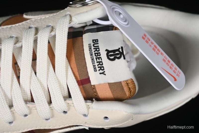 Nike Air Force 1 '07 Low Burberry Check Print Casual Sneakers - DF0180-006