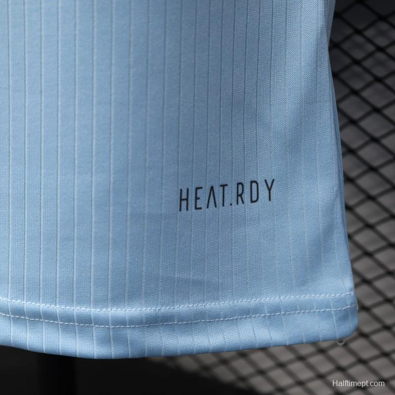 Player Version 2025 Germany 125Th Anniversary Light Blue with Adidas Retro Design Jersey