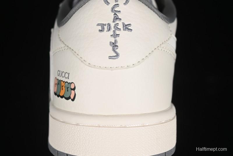 Nike Travis Scott x Fragment Design x Air Jordan 1 Low OG SP AJ1 Low Top Casual Sneakers - DM6688-607