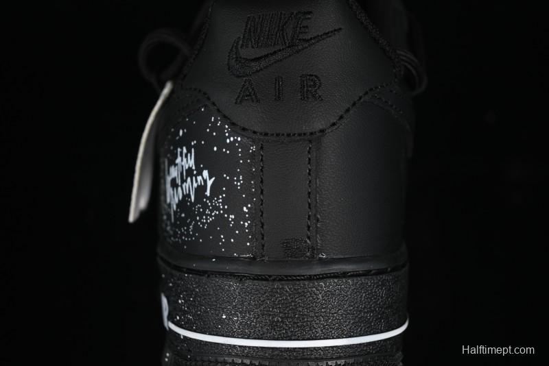 Nike Air Force 1 '07 Low Retro Street Spray White Peach Bubble Casual Sneakers - ZH0316-038